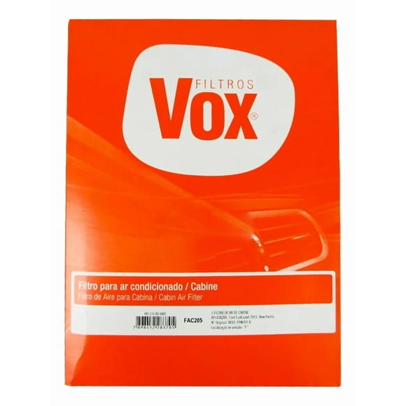 Filtro Polen Vox Ford Fiesta 1.5 2014-2015