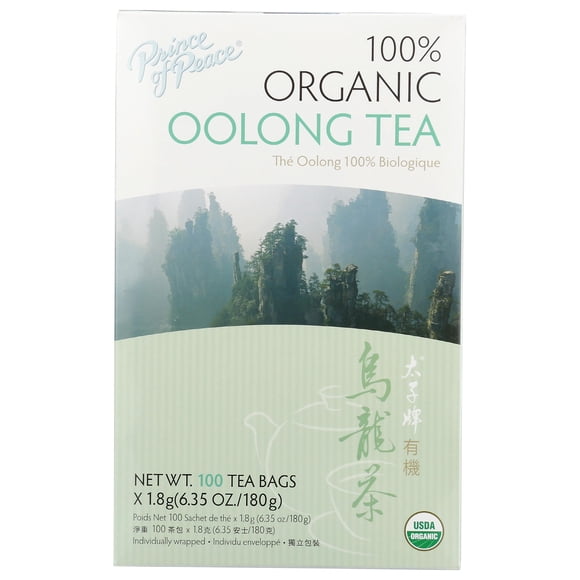 Tea Prince Of Peace Organic Oolong 100 bolsitas de té 100% orgánico