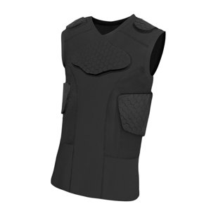 Magideal - Chaleco Protector De Pecho Para Deportes Con Diseño Sin Mangas Compresión Protección De Costillas Y Material Transpirable Adecuado Para Baloncesto Fút Sg