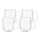 thumbnail image 1 of Set 4 Tazas Mug de Vidrio Doble Pared 300 ml Simplit, 1 of 8
