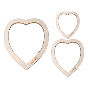 Bothyi - 3X Moldes Para Cortar Macramé, Pulsera Artesanal, Artesanía De Madera Duradera, Manualidades En Forma De Corazón