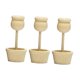 thumbnail image 1 of Juego De 3 Macetas De Madera Sin Terminar Para Decorar Tu Fiesta, Estilo Cafetería, Con Adornos De Madera Sin Terminar., 1 of 5