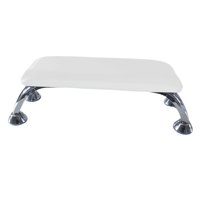 Magideal - Reposabrazos Para Manicura, Reposabrazos Para Uñas, Cojín De Mano Profesional, Reposamanos Para Uñas De Pu, Imprescindible Para Uso De Técnicos De Uña Blanco Y Plata