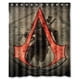 thumbnail image 1 of Cortina de ducha con diseño de Assassin's Creed, juego de cortinas de baño con ganchos, tamaño 60 x 72 pulgadas, 1 of 3