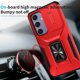 thumbnail image 2 of Funda Armada para Samsung Galaxy S24 FE con Tapa Deslizante y Soporte Magnético Giratorio Rojo, 2 of 5