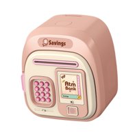 Bothyi - Alcancía Electrónica Con Dibujos Animados Para Niños Y Niñas, Color Rosa