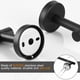 thumbnail image 3 of Juego de accesorios de baño Hinmood de acero inoxidable negro, 10 piezas, 3 of 3