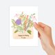 thumbnail image 5 of Tarjeta de Felicitación Dotty about Paper 5x7 Diseño Floral, 5 of 8