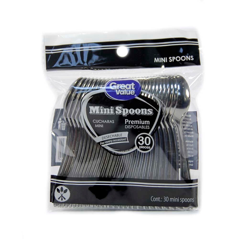 Mini Cucharas Desechable Premium 1 Un Great Value