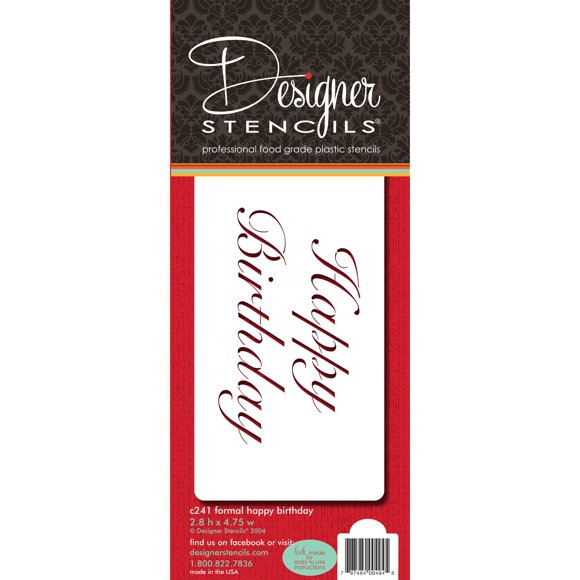Plantilla Designer Stencils 4 cm x 12 cm Beige