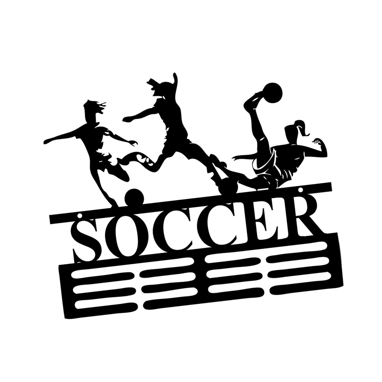 Magideal - Soporte Para Colgar Medallas, Estante De Montaje En Pared, Hierro, Fácil De Instalar, Soporte Para Medallas, Estante De Pared Para Medallas De Fútbol,