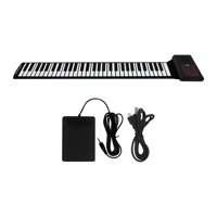 Bothyi - Piano Enrollable De 61 Teclas, Teclado De Piano Enrollable Manual Para Adultos, Regalo De Enseñanza De Clase