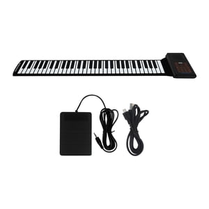 Bothyi - Piano Enrollable De 61 Teclas, Teclado De Piano Enrollable Manual Para Adultos, Regalo De Enseñanza De Clase