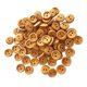 thumbnail image 5 of 100pcs vintage 2 agujeros botones de madera para coser scrapbooking marrón claro 13mm, 5 of 5