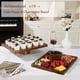 thumbnail image 4 of Soporte para tartas HouseJoy de madera de acacia con tapa, 2 en 1, irrompible, 4 of 7