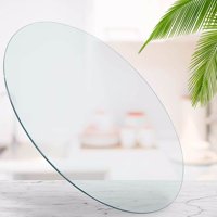 M&Ms - Size 18.11 Inch.Tempered Glass Table Top Round Transparent Table Surface Round Glass Table Top Round Glass Sheet.
