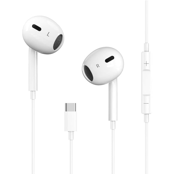 Auriculares SKLNXAZ USB‑C con micrófono y control remoto, cable de 1 m