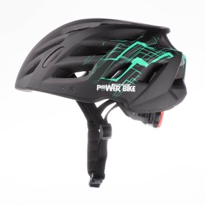 Casco Sport Powerbike Talla M Negro/Turquesa