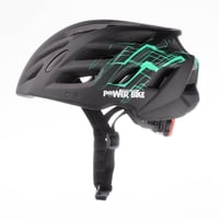 Casco Sport Powerbike Talla M Negro/Turquesa