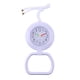 thumbnail image 4 of reloj de pared cuarto de ba?o ducha pizarra colgante reloj con anillo de toalla blanco, 4 of 5