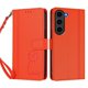 thumbnail image 3 of Funda Cartera Trébol para Samsung Galaxy S23 con Ranuras Tarjetas y Carga Inalámbrica Naranja, 3 of 6