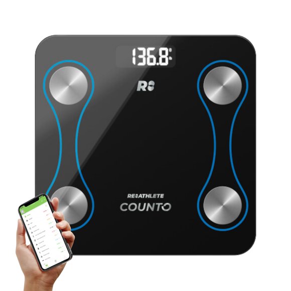Báscula inteligente REATHLETE COUNTO Digital Bluetooth para grasa corporal