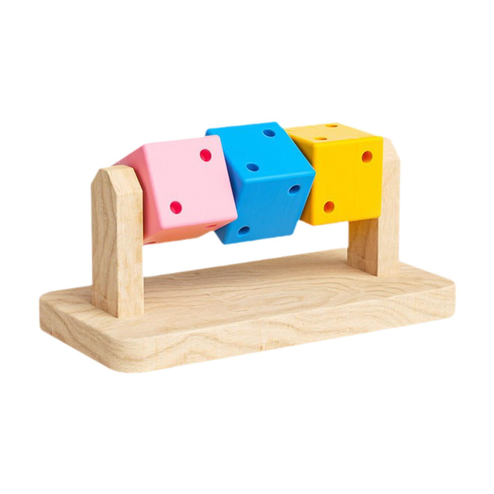 Jaula Para Hámster, Juguete Para Ejercicio, Cubos De Masticación De Madera Multifuncionales Para Conejos, Ratones, Ratas