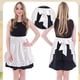 thumbnail image 2 of 2 paquete Deldelales para las mujeres con bolsillos cocina camarera cocina delantal falda vintage lindo vestido de ruffle disfraz (blanco, estilo de cintura), 2 of 3