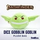 thumbnail image 2 of Bolsa de dados metálicos Juegos de dados Pathfinder Goblin Plush, 2 of 9
