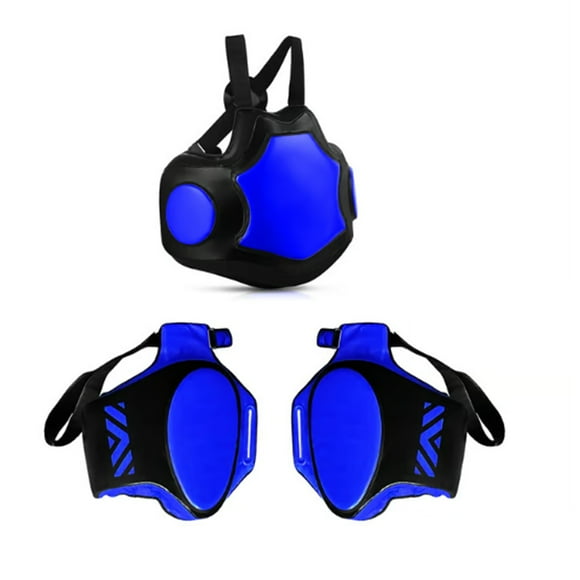 Set de protección artes marciales pecho piernas azul TJ1006