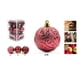 thumbnail image 2 of Pack 12 Bambalinas Navideñas Lisas Y Escarchadas Rojas 8 Cm, 2 of 2