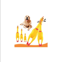 Genérico - Pollo Juguete De Goma Con Sonido 30Cm Para Perros Y Gatos