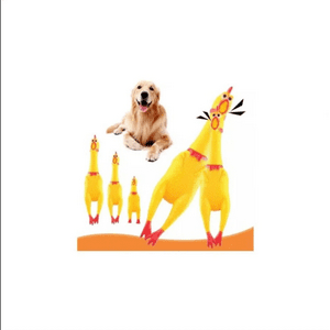 Genérico - Pollo Juguete De Goma Con Sonido 30Cm Para Perros Y Gatos