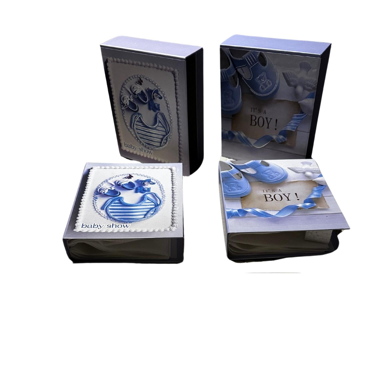 Kivara - Pack 2 Album Foto Bebe Baby Shower Celeste 40 Fotos 10x15 Cm Celeste