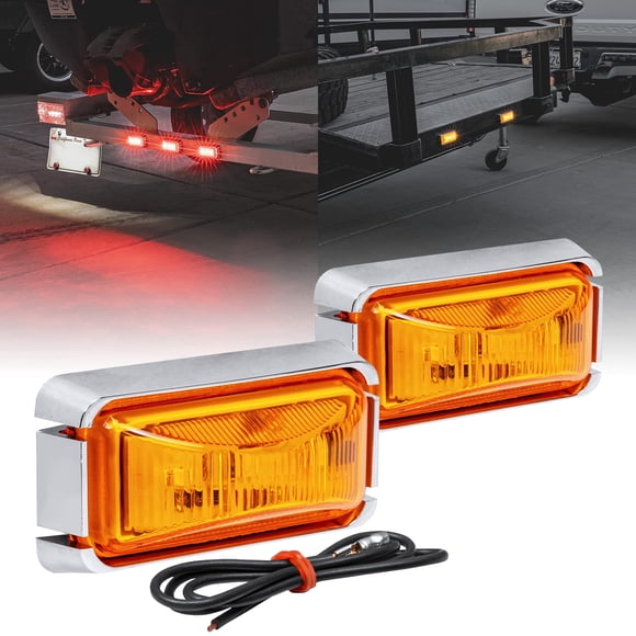 Luz indicadora para remolque ONLINE LED STORE, 2,5 pulgadas, LED ámbar IP67