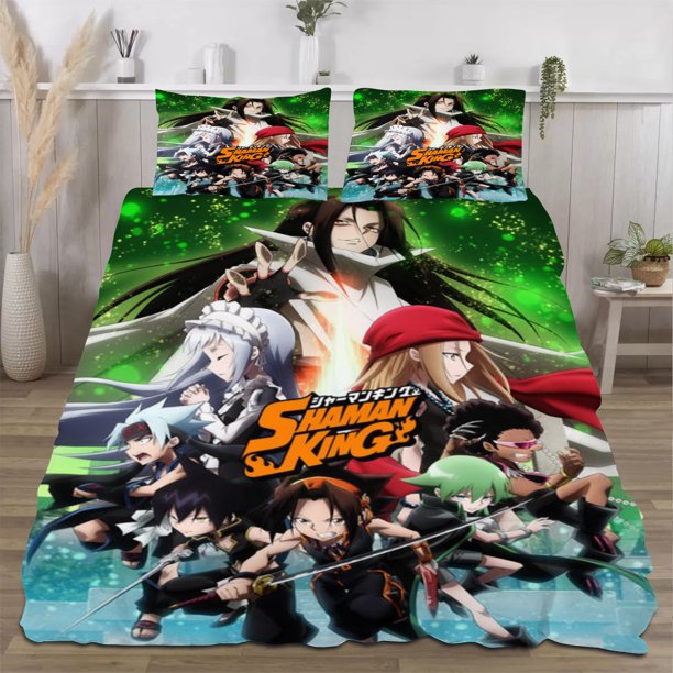 Shaman King Quilts for Queen Bed Bedspreads,Soft Bed Quilt Lightweight Bedspread,Quilted Coverlet