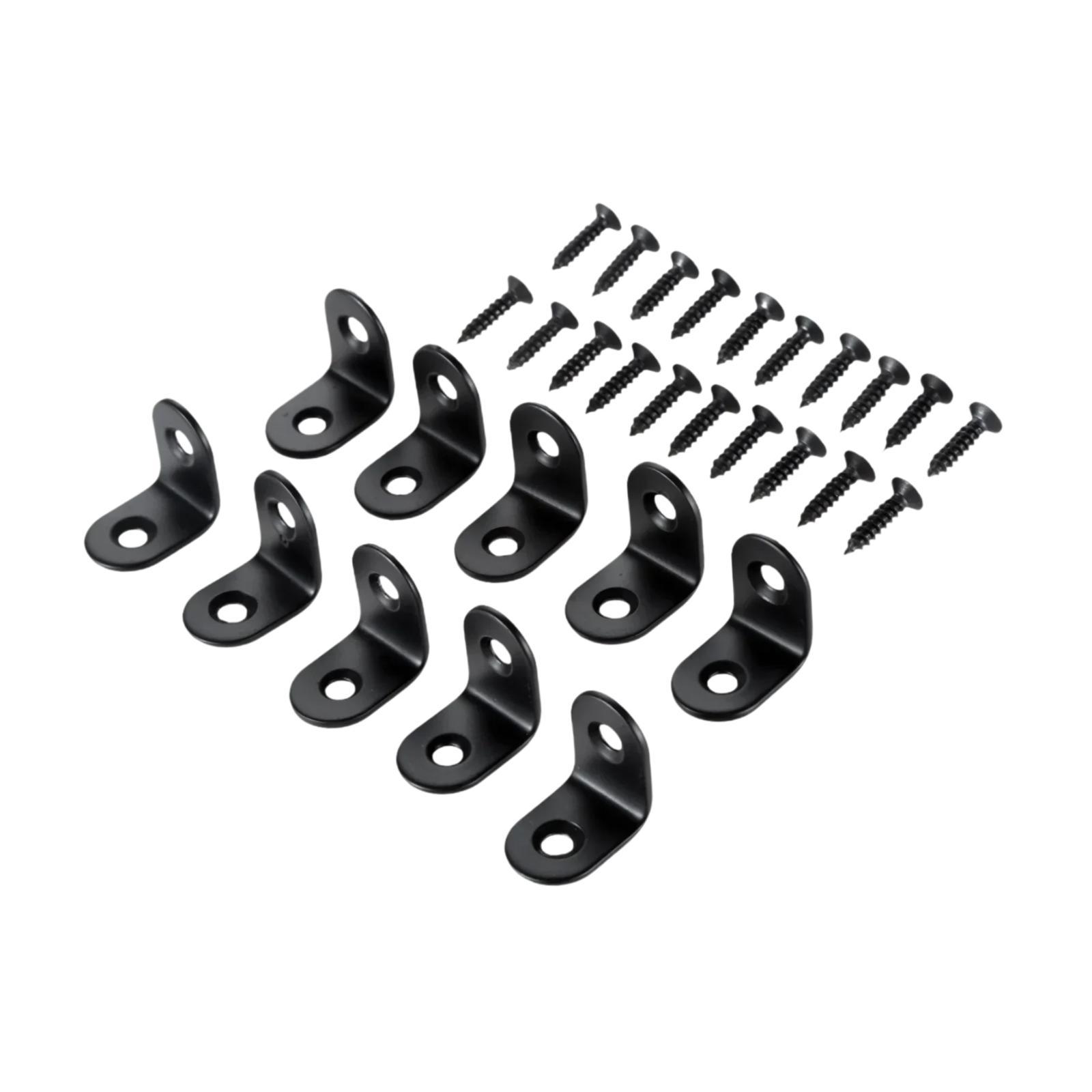 Bothyi - 10 Piezas De Soporte En Forma De L, Soporte De Esquina, Soporte De Ángulo Recto Para Marco De Estantes, Mesa, 2 Cm