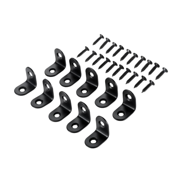 10 Piezas De Soporte En Forma De L, Soporte De Esquina, Soporte De ángulo Recto Para Marco De Estantes, Mesa, 2 Cm