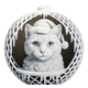 thumbnail image 1 of Adorno Navideño - Bola de navidad cara de gato pack 6, 1 of 1
