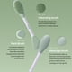 thumbnail image 2 of Cepillo ILSO Dual Clean Silicone para masaje y limpieza facial, 2 of 9