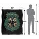 thumbnail image 5 of Manta LOGOVISION 127 cm Harry Potter Escudo Floral Verde y Oro de Hogwarts, 5 of 8