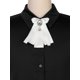 thumbnail image 4 of INSPIRA CHIC Broche de Lazo para Mujer con Cinta de Lazo de Perlas y Diamantes de Imitación, Accesorios de Corbata de Lazo, Blanco, Talla Única, 4 of 4