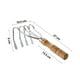 thumbnail image 2 of Rastrillo de 4 Dientes Mango Ergonómico Acero Inoxidable, 2 of 4