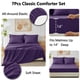 thumbnail image 5 of Juego de edredón Bed in a Bag CozyLux King de 7 piezas, color morado, 5 of 9