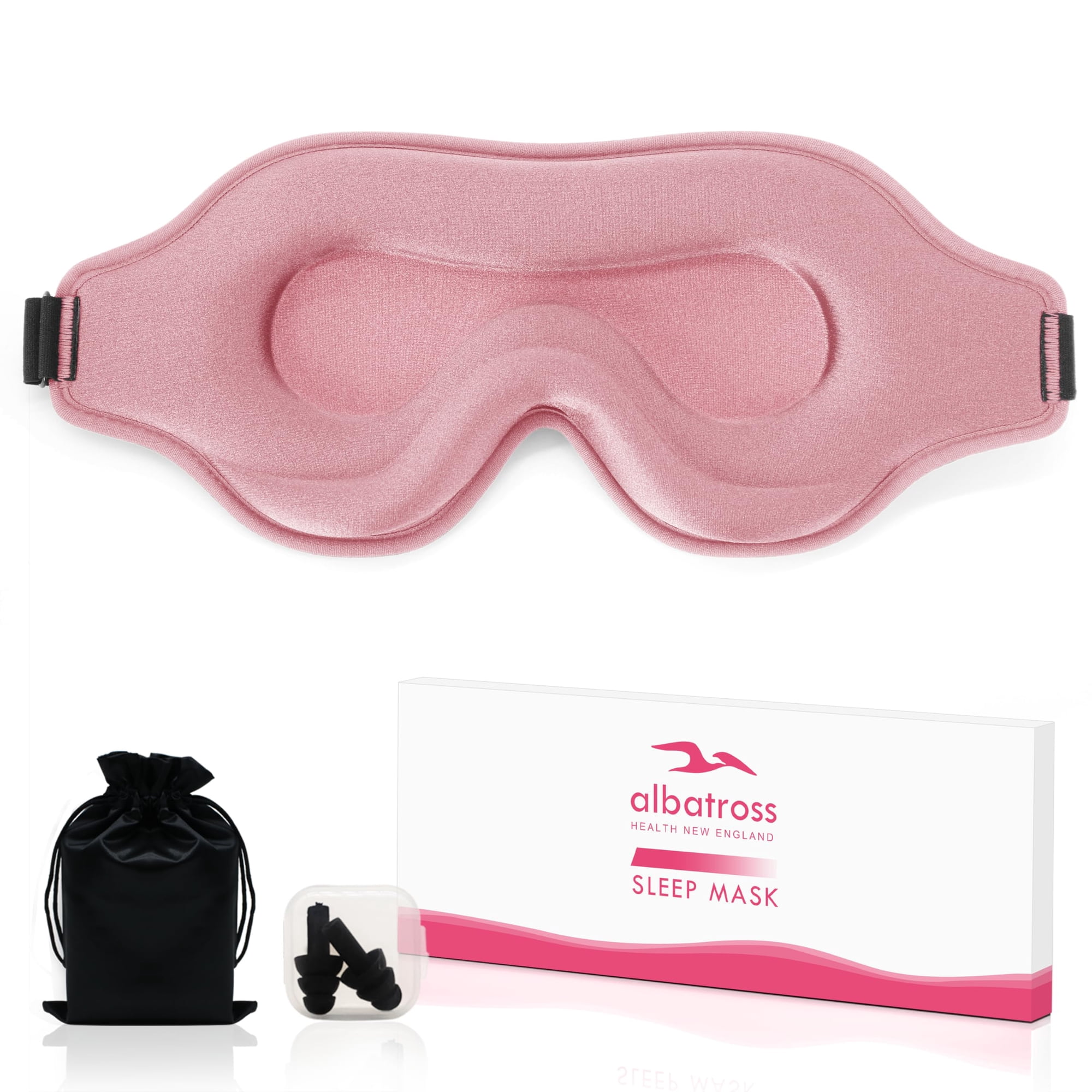 Antifaz Para Dormir Albatross Health Para Dormir De Lado, Rosa