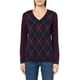 thumbnail image 1 of Jersey Tommy Hilfiger para mujer, algodón, hiedra, con cuello en V, 1 of 2