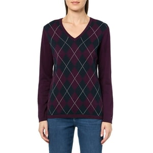 Jersey Tommy Hilfiger Para Mujer, Algodón, Hiedra, Con Cuello En V