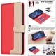 thumbnail image 5 of Funda Cartera con Bloqueo RFID para Motorola Moto G55 5G con Ranuras y Soporte Rojo, 5 of 5