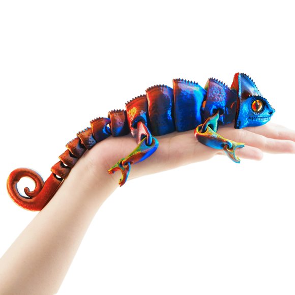 Figura de camaleón articulado Maxdecoer de 24 cm