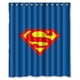 thumbnail image 1 of Cortina de ducha de Superman, juego de cortina de baño con ganchos, tamaño 60 x 72 pulgadas, 1 of 3